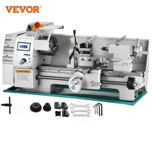 VEVOR 750Malturatore per metalli,8×16 pollici2500 giri/min,Mini tornio da banco,Machine per tornio a velocità di mandrino variabilePerprecisionPartsProcessing