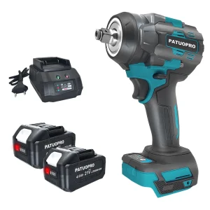 PATUOPRO 1/2 Pollici Brushless Cordless Avvitatore Elettrico Home FAI DA TE Portatile Ricaricabile Strumento di Potere Per Makita 18V Batteria