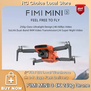 FIMI MINI 3 nuova fotocamera Drone 249g 4K 60fps AI Super Night Video 9KM distanza di volo Sensore 48MP da 1/2 pollici mini drone pro