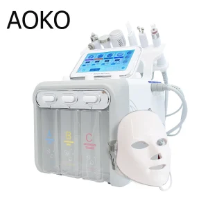 AOKO 6/7 in 1 Dermoabrasione Peel Spa Macchina per il viso Ringiovanimento della pelle Idro Dermoabrasione Aqua Pulizia profonda Dispositivo per la cura della pelle