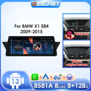 Sistemi intelligenti per Auto per BMW X1 E84 2009-2015 CIC IDrive Multimedia Player Carplay Android Auto navigazione GPS 10.25 “4G WIFI