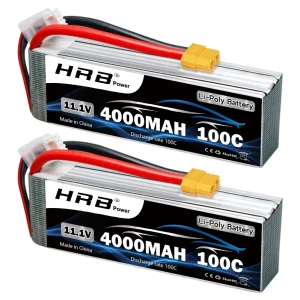 1/2pcs HRB 3S Lipo Batteria 11.1v 4000mah RC Lipo 100C Con Connettore XT60 per RC Auto Camion Monster RC Barca RC Aereo RC Drone