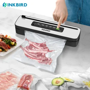 INKBIRD INK-VS05 Home Vacuum Sealer Machine, tipi di alimenti secchi/umidi/liquidi con Vac e Seal/solo sigillo/Pulse/modalità contenitore