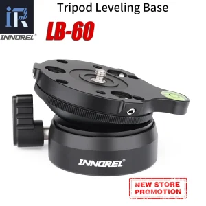 INNOREL LB-60 testa del treppiede livellamento livello di Base piattaforma di regolazione orizzontale per videocamera fotografica professionale videoregistratore