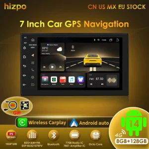 Hizpo 7 pollici 2 Din Android autoradio lettore Video multimediale universale 2DIN Stereo GPS per Volkswagen Nissan Hyundai Kia Toyota