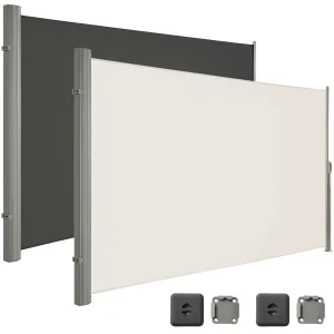 Tenda laterale retrattile per esterni, patio, piscina, idrorepellente, giardino, terrazza, parasole, schermo, divisorio per la privacy, recinzione antivento