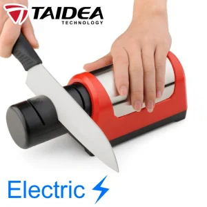 TAIDEA [Elettrico] Affilacoltelli Pietra per affilare Professionale 600/1000 #   Affilatrice da cucina in ceramica diamantata TG1031