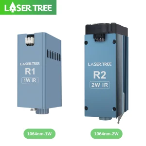 LASER TREE 1W/2W Modulo laser 1064nm Testa per incisore laser a luce rossa per taglio laser Incisione su legno Strumento di creazione fai-da-te
