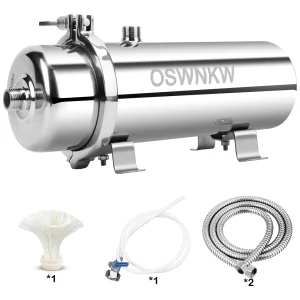 Depuratore d’acqua per tutta la casa Prefiltro PVDF da 0,01 um Il filtro dell’acqua SUS304 da 1000 litri può essere pulito in continuo per 5 anni