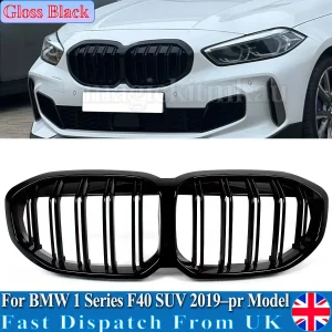 Paraurti anteriore Rene Griglia Doppio Slat Stile Griglia di Ricambio Per Il 2019-2024 BMW Serie 1 F40 116d 118d 120d 116i 118i 120i 128ti