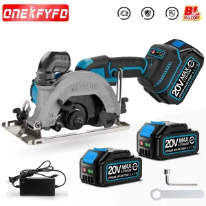 Sega circolare senza spazzole Sega elettrica a batteria da 150 mm Sega per legno regolabile Sega per la lavorazione del legno portatile per batteria Makita