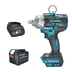PATUOPRO Max 2000N.M Chiave a batteria senza spazzole 21V Avvitatore a percussione elettrico ricaricabile Home DIY Power Tool Fit Makita 18V Batteria