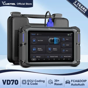 VDIAGTOOL VD70 OBD2 Scanner Strumento di scansione diagnostica per auto Lettore di codici scanner automobilistico 39 Reset Codifica ECU Programmatore chiave DOIP FCA