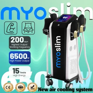 Myoslim PRO EMS Macchina per scolpire il corpo 15 Tesl 6500W Hi-emt Perdere peso RF Corpo Slim Stimolazione muscolare Macchina EMS professionale