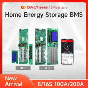 Daly Inverter BMS Smart BMS Lifepo4 8S 24V 16S 48V 100A 200A per accumulo di energia domestica Per deye pylon victron