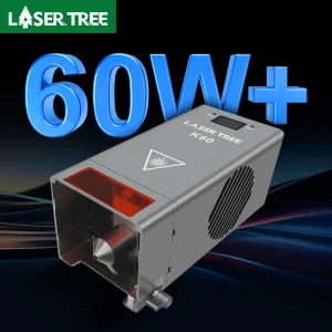 LASER TREE K60 60W Modulo laser a potenza ottica regolabile 20W/40W Potenza per incisore laser CNC Taglio Strumenti fai da te per la lavorazione del legno