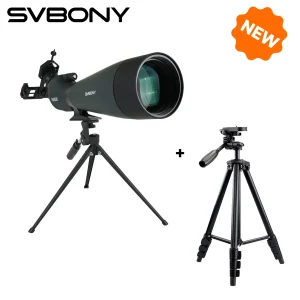 Svbony SV28A Cannocchiale 25-75×100/20-60×80 FMC Perfetto per principianti nel tiro con l’arco, per osservare la fauna selvatica, avventure all’aria aperta
