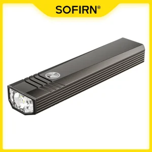 SOFIRN ST1 Torcia tascabile quadrata 1500lm 226m Lampada ricaricabile USB C 2100mah IPX7 Luce impermeabile per campeggio e pesca