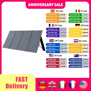 Pannello solare pieghevole ALLPOWERS 400W / 200W / 140W / 100W / 60W Caricatore solare con uscita solare per generatore solare della centrale elettrica