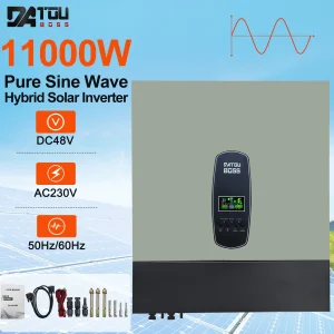 DATOUBOSS On Off Grid Inverter solare ibrido Doppio MPPT 11KW 48V PV Max 500VDC 150A MPPT Regolatore di carica solare