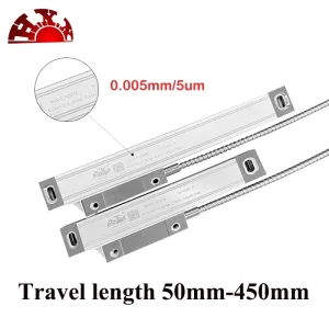 HXX Fabbrica di Alta Precisione GCS898 Scala Lineare 0.005mm Encoder Lineare 50 100 150 200 250 300 350 400 450mm Righello Lineare Ottico