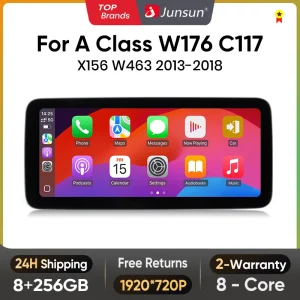 Junsun KSW Qualcomm 665 Wireless CarPlay Car Radio Multimedia per Benz A CLA GLA Class W176 C117 X117 X156 W463 2013-2018 Stereo