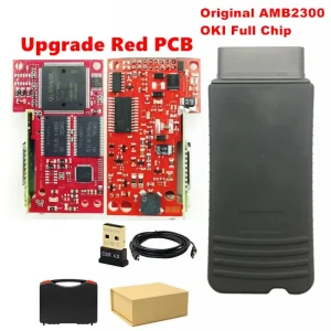 5054A V7.2.1 Scheda PCB rossa OKI Chip completo AMB2300 Bluetooth LED blu Programmazione professionale per AUDI/VW/Skoda/Seat 5054