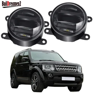 Gruppo fendinebbia a LED per auto da 2 pezzi con fendinebbia in alluminio DRL per Land Rover Discovery 4 LR4 SUV (LA) 2010-2013