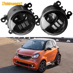 2 pz 60W 6000LM LED lente fendinebbia accessori auto paraurti anteriore fendinebbia per Smart Fortwo (W453) 2014 2015 2016 2017 2018 2019