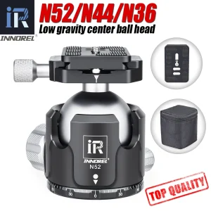 INNOREL N52/N44/N36 testa del treppiede Basso Centro di Gravità professionale panoramica ballhead monopiede testa a sfera per REFLEX digitali di trasporto telecamere