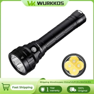 Torcia subacquea Wurkkos DL40, luminosa 5000lm, con 4*TN-3535 90CRI, batteria 26650, impermeabile IPX-8, luce subacquea 5000K