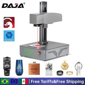DAJA S4 Macchina per marcatura laser a fibra Taglio ad alta potenza Gioielli in metallo Affari Industriali Incisione Gioielli in metallo Pelle Plastica