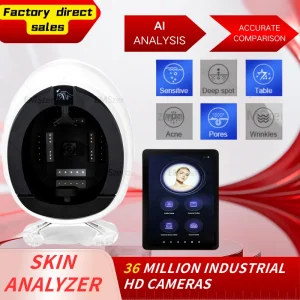 Ultimo portatile 4G WiFi 8 Spettro Analizzatore di pelle Specchio magico 3D Smart Tester Grandi dati Rilevamento della pelle Analisi Macchina Salon