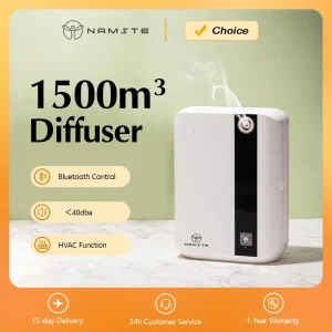 NAMSTE 1500m3 Bluetooth Diffusore di Aroma Per La Casa Profumo Oli Essenziali Deodorante per ambienti 500ML Capacità HVAC Aroma Fragranza