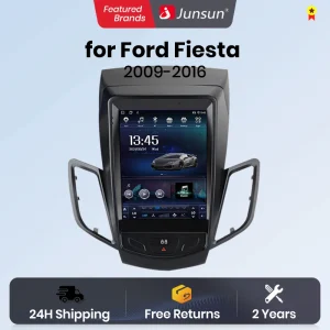 Junsun 9.7 “Wireless CarPlay Andorid Auto Car Radio Per Ford Fiesta MK7 2009-2016 4G WiFi RDS Navi GPS Multimedia Autoradio