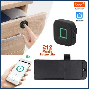 Tuya App Control Bluetooth Cabinet Impronta digitale Smart Lock Keyless File nascosto Cassetto Armadio Serratura digitale in lega di alluminio