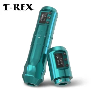 T-Rex Wireless Tattoo Machine penna per tatuaggio a cartuccia rotante a corsa regolabile con motore Coreless Power 1800mah per tatuatore