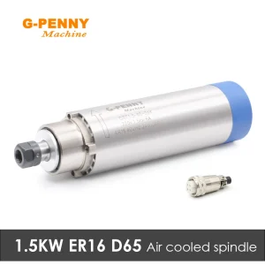 G-Penny 1.5kw ER16 D=65mm Motore mandrino raffreddato ad aria 380v/220v Lavorazione del legno Raffreddamento ad aria 65x258mm R