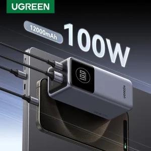 UGREEN Nexode 100W 12000mAh Power Bank Batteria esterna portatile PD PowerBank per iPad Tablet per Samsung S24 Carica ultra veloce