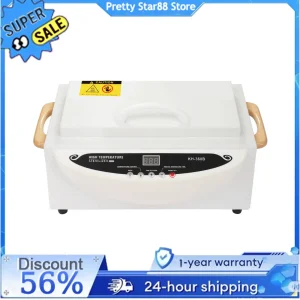 Strumento per unghie disinfettante termico Sterilizzatore ad aria calda da 500 W ad alta temperatura secca con timer per studi per laboratori/saloni di bellezza