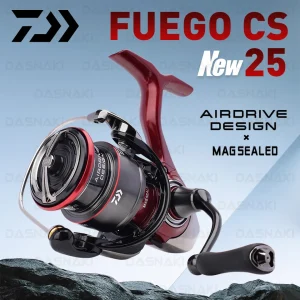 2025 DAIWA Mulinello da pesca FUEGO CS LT 1000-6000 Mulinelli da pesca 5KG/10KG/12KG Potenza 5.3:1/6.2:1 Mulinelli da spinning in acqua di mare