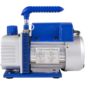 SucceBuy 3CFM 1/4HP Pompa per vuoto Pompa di refrigerazione a stadio singolo Refrigerante Aria condizionata Manutenzione HVAC, Imballaggio sottovuoto
