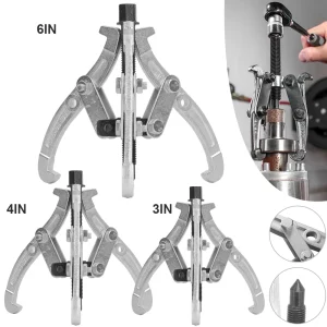 3 pezzi estrattore cuscinetto universale 3/4/6 pollici estrattore cuscinetto a 3 ganasce strumento di rimozione cuscinetto strumento di riparazione auto kit estrattore ingranaggi/mozzo