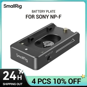 Porta di uscita w/ 12V/7.4V, indicatore di batteria scarica principale 3018 piastra Lite dell’adattatore della batteria di SmallRig NP-F per la batteria di Sony NP-F
