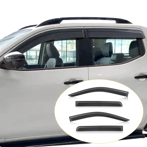 Finestra Deflettore Visiera Scudo Meteo Per Nissan Navara Frontier NP300 D23 2015-2025 Parasole Pioggia Guardie Doppia Cabina Accessori Auto