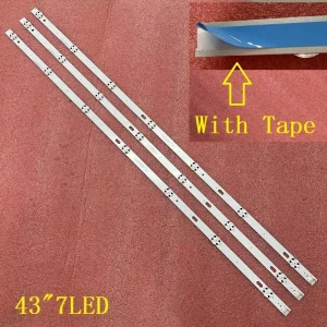 3 pezzi striscia di retroilluminazione a LED per TV 43UK6300PLB 43UJ634V 43LJ61_FHD_L 43UJ651V 43UJ561V 43UJ701V 43UK6200 43UJ630V 43UJ635V 43LJ624V