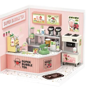 Robotime Rolife Super Creat Plastic Buliding Blocks Kit casa in miniatura fai da te per bambini e adulti Puzzle 3D Multi-scena per divertimento