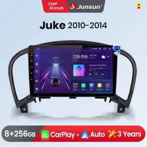 Junsun Wireless CarPlay Android Auto Autoradio per Nissan Juke YF15 2010-Sistemi Intelligenti Tereo Multimedia Autoradio