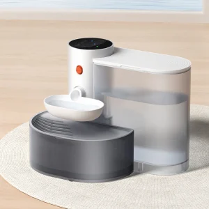 Fontana d’acqua intelligente per animali domestici Fontana automatica per gatti da 3 litri/100 once Senza filtro Dispenser per bere animali domestici per gatti e cani di piccola taglia