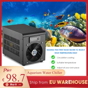 Refrigeratore per Acquario da 60L, Sistema di Raffreddamento e Riscaldamento per Vasche di Pesci 10-40 ℃   Dispositivo a Temperatura Costante 180W per Refrigerazione Sostenibile